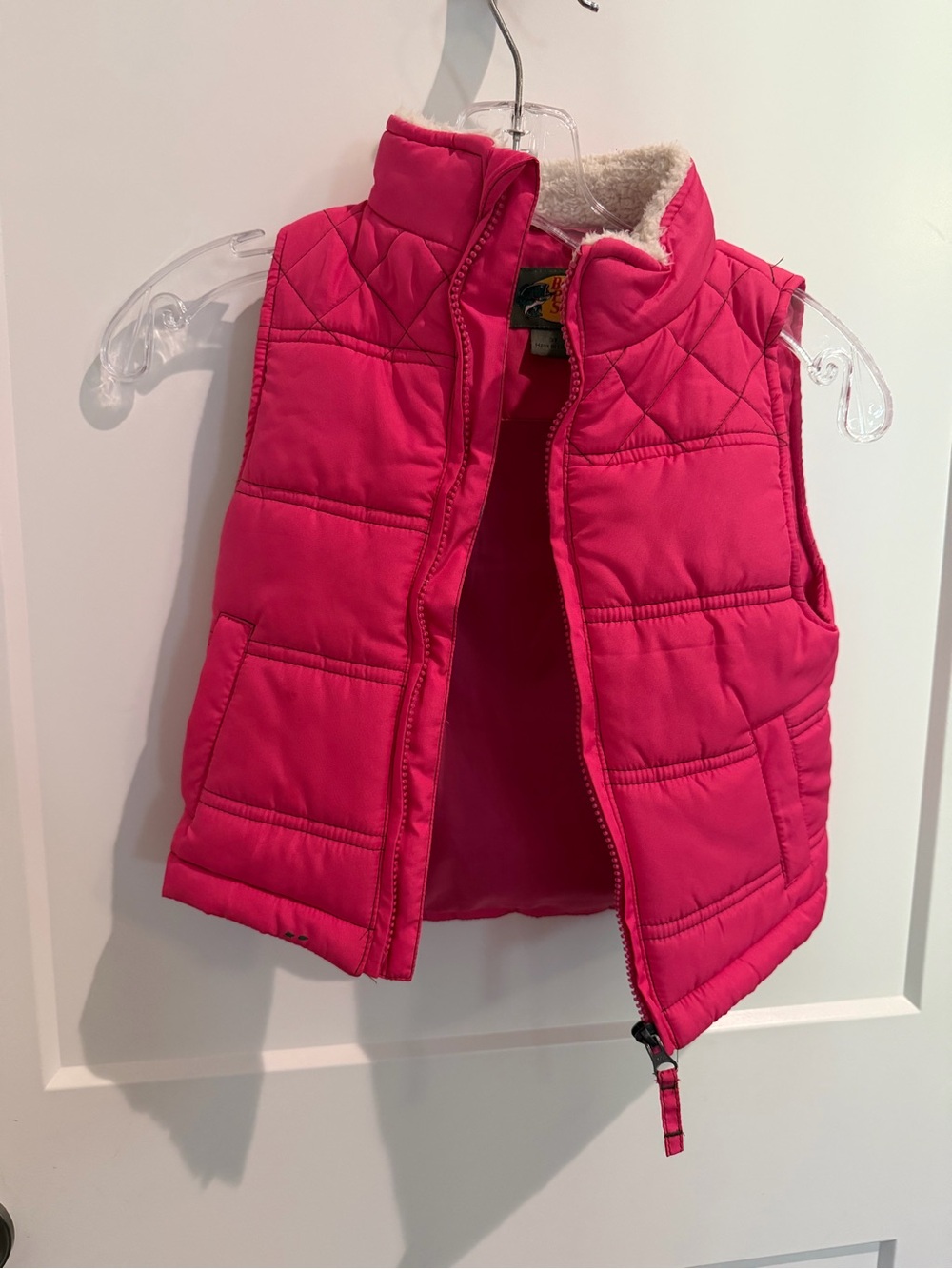 Bass Pro Shops Kids Hot Pink Quilted Fleece-Lined Vest